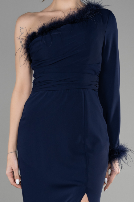 Abendkleid Lang Marineblau ABU3516