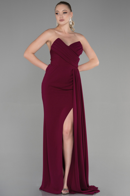 Abschlusskleid Lang Kirschrot ABU3344