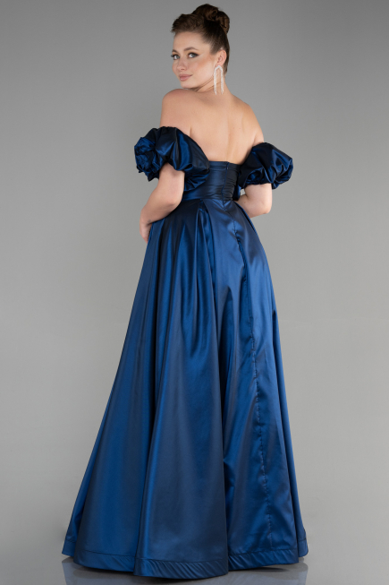 Abendkleid Lang Marineblau ABU3547