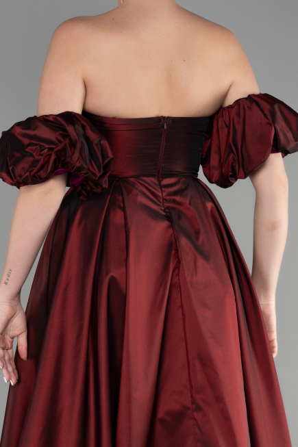 Abendkleid Lang Weinrot ABU3547