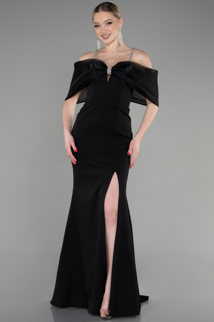 Abendkleid Lang Schwarz ABU3601