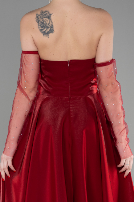 Abendkleid Lang Weinrot ABU3604