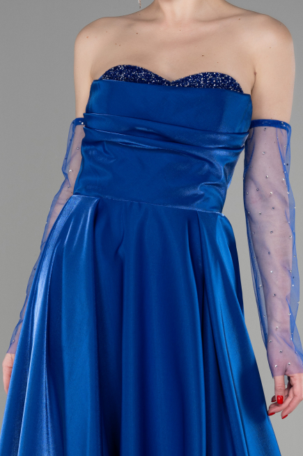Abendkleid Lang Sächsischblau ABU3604
