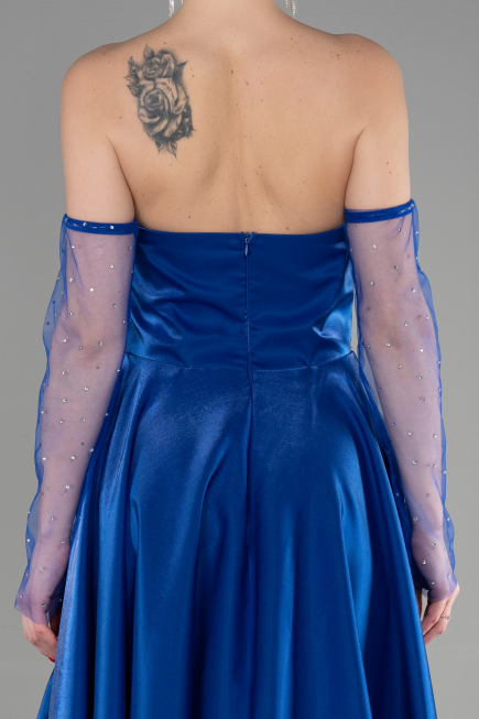 Abendkleid Lang Sächsischblau ABU3604