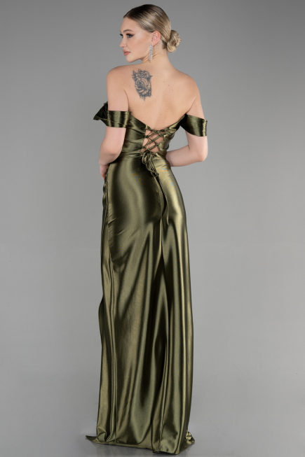 Abendkleid Lang Khaki ABU3611