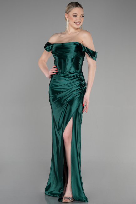 Abendkleid Lang Smaragdgrün ABU3611