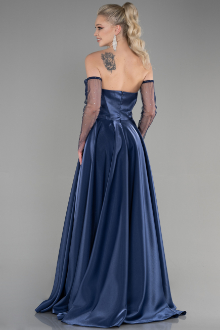 Abendkleid Lang Marineblau ABU3604