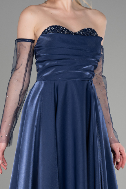 Abendkleid Lang Marineblau ABU3604