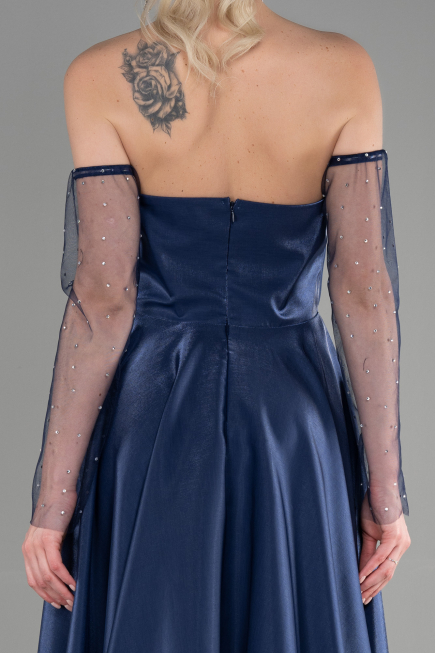 Abendkleid Lang Marineblau ABU3604