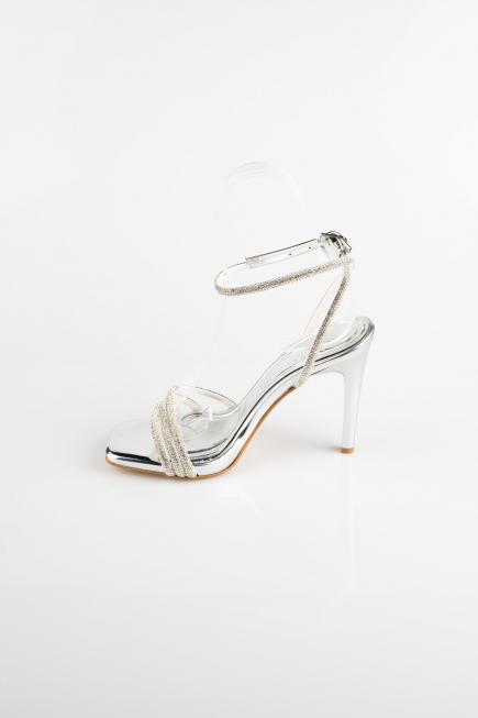 Party-Schuhe Gespiegelt Silber AB8003