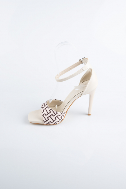 Party-Schuhe Leder Beige AB8004