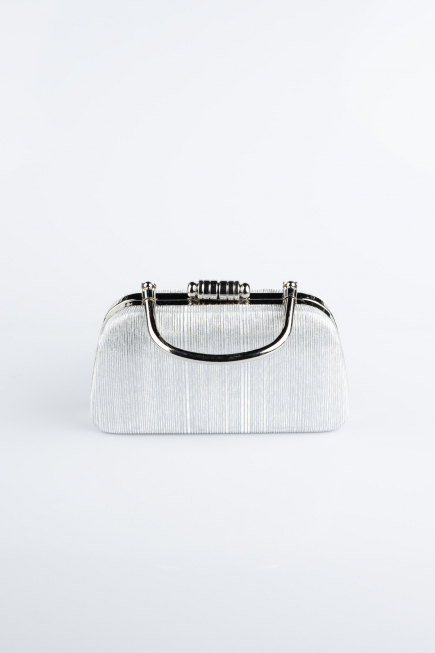 Abendtaschen Laserschnitt Silber SH839