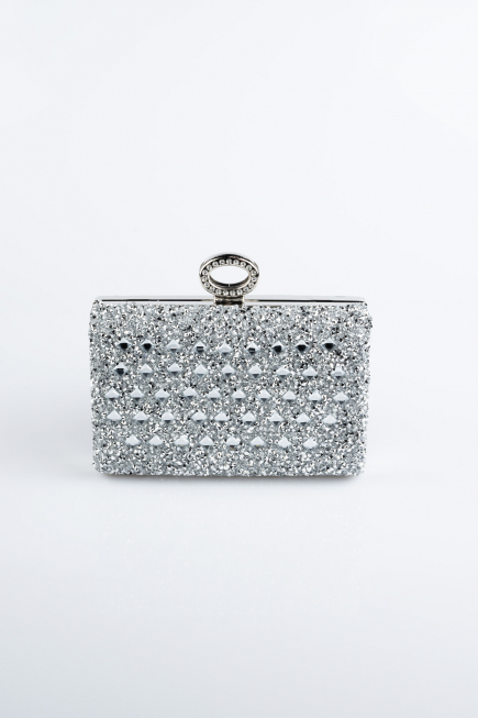 Abendtasche Silber SH830