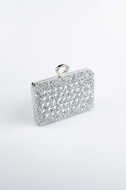 Abendtasche Silber SH830