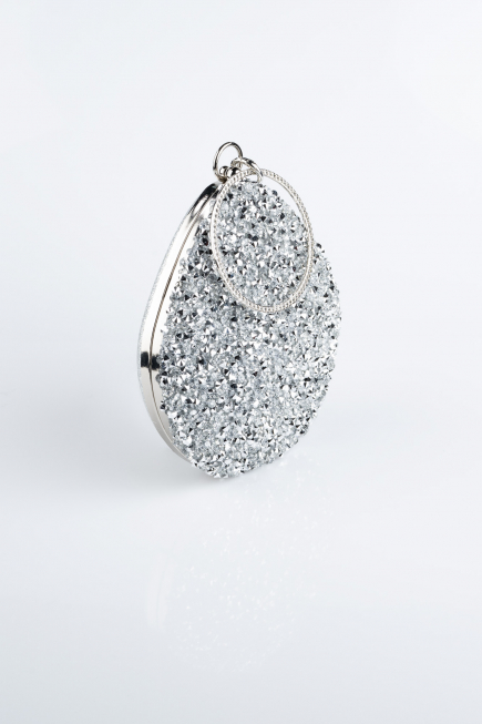 Abendtasche Silber SH833