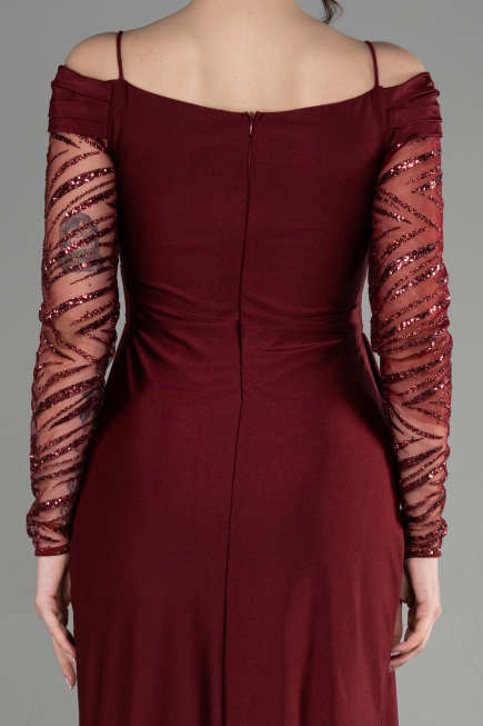 Abendkleid Lang Weinrot ABU3656