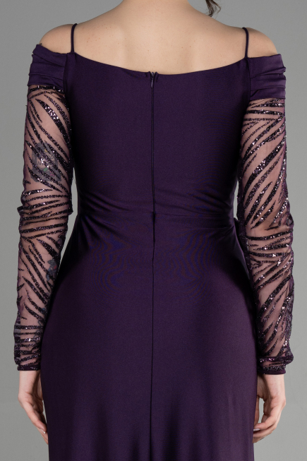 Abendkleid Lang Violett dunkel ABU3656