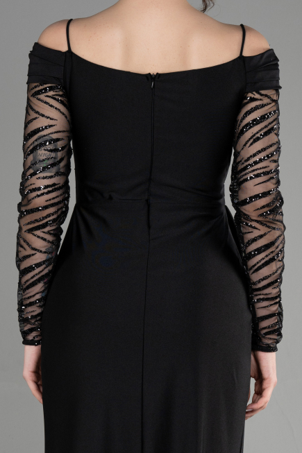 Abendkleid Lang Schwarz ABU3656