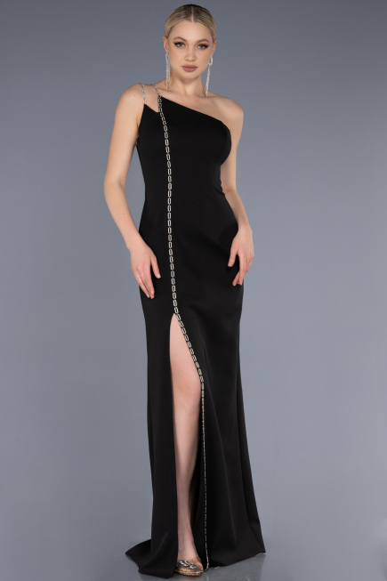 Abendkleid Lang Schwarz ABU3675