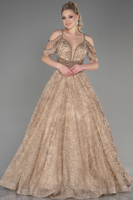 Abendkleid Lang Gold ABU3708