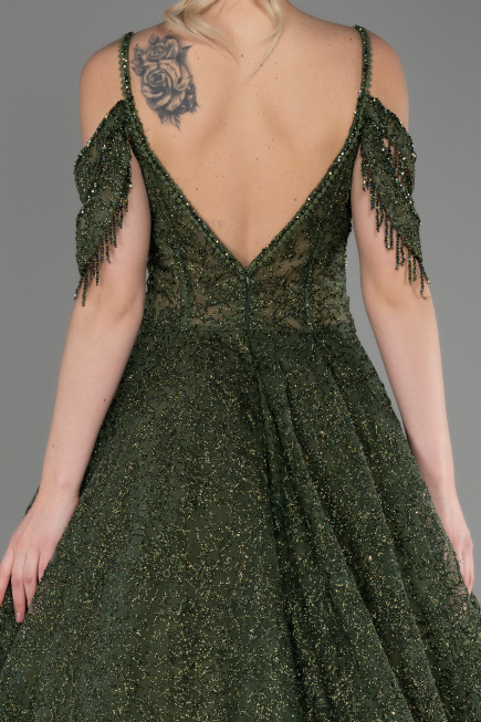 Abendkleid Lang Khaki ABU3708