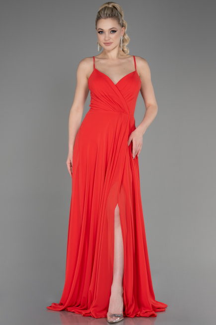 Koralle Abendkleid Lang ABU1305