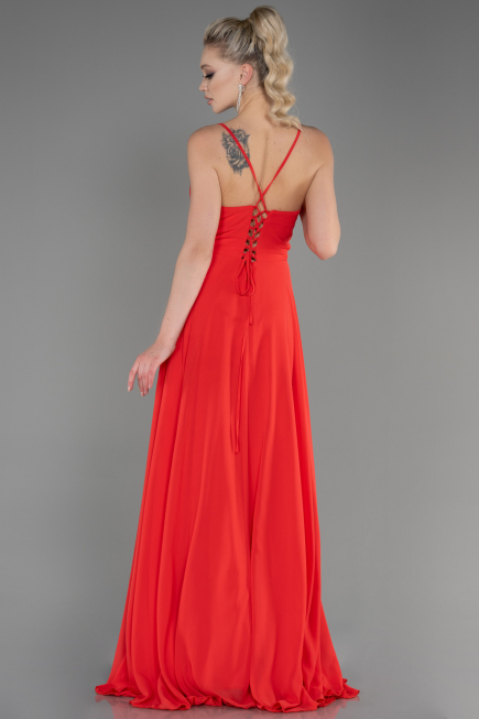 Koralle Abendkleid Lang ABU1305