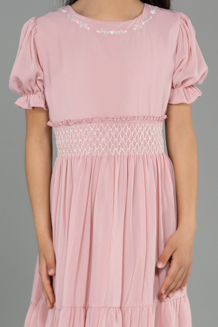 Abendkleid für Kinder Midi Puder ABK1948