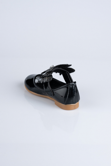 Kinderschuhe Lackleder Schwarz MJ4001
