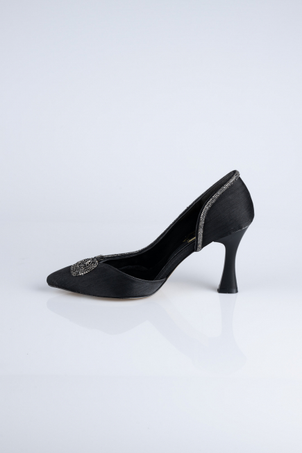 Stiletto Satin Schwarz MJ8008