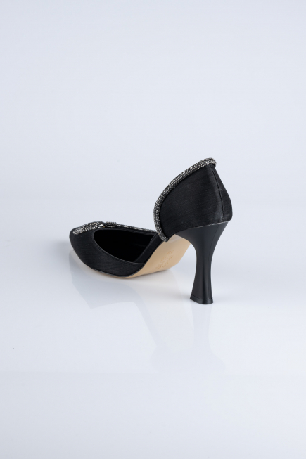 Stiletto Satin Schwarz MJ8008
