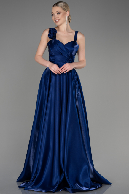Abendkleid Lang Marineblau ABU3751