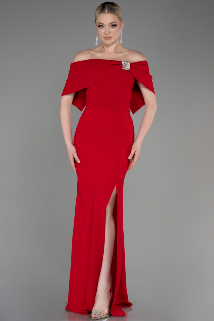 Abendkleid Lang Rot ABU3775
