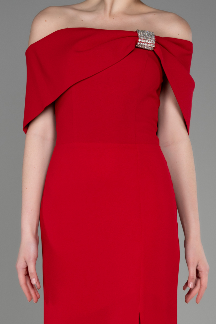 Abendkleid Lang Rot ABU3775