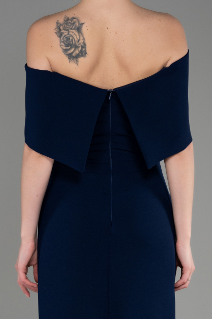 Abendkleid Lang Marineblau ABU3775