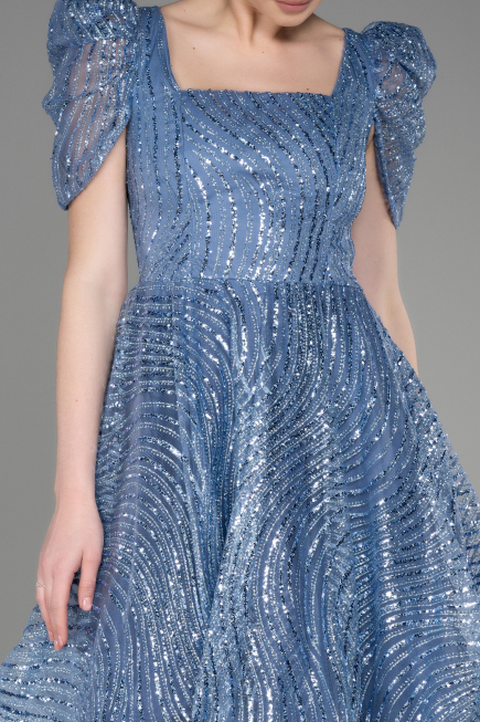 Abendkleid Kurz Indigo ABK2001