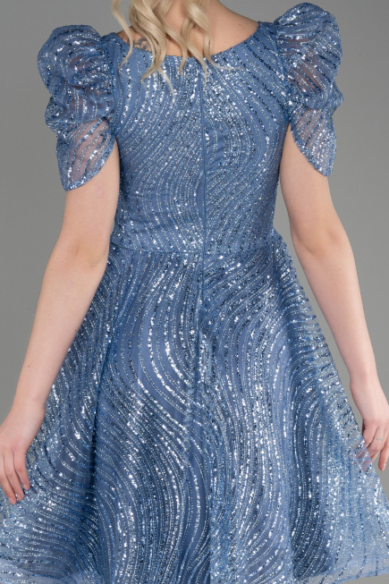 Abendkleid Kurz Indigo ABK2001