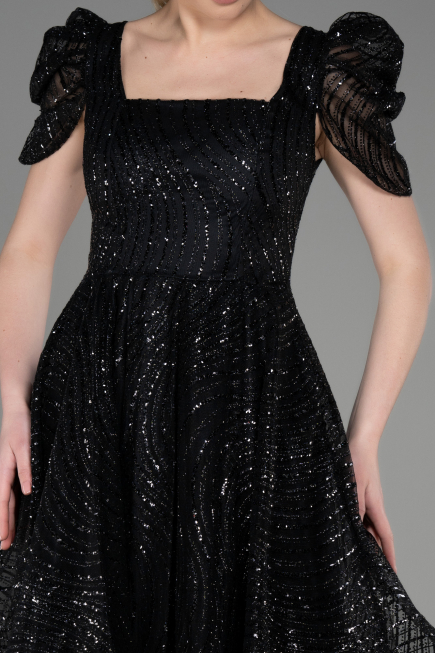 Abendkleid Kurz Schwarz ABK2001