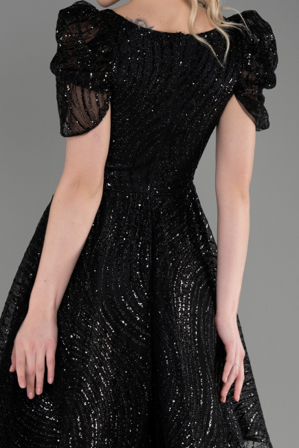 Abendkleid Kurz Schwarz ABK2001