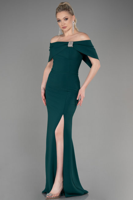 Abendkleid Lang Smaragdgrün ABU3775