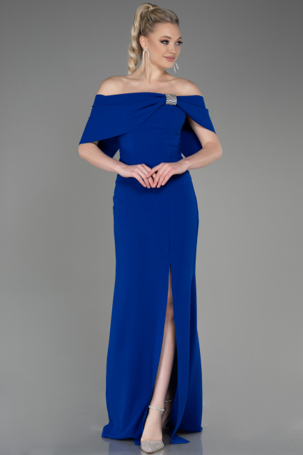Abendkleid Lang Sächsischblau ABU3775