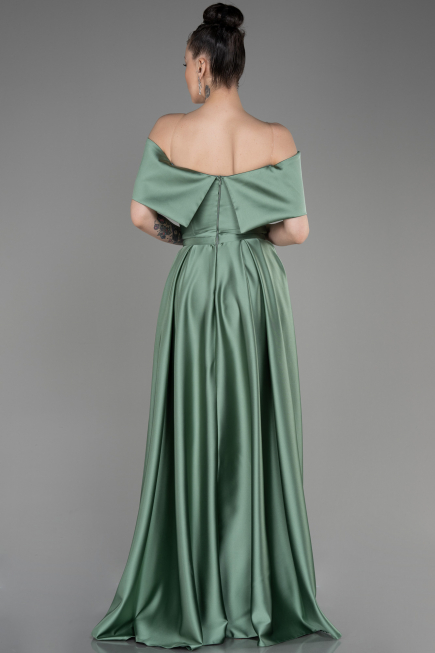 Abschlusskleid Lang Satin Türkis ABU3788