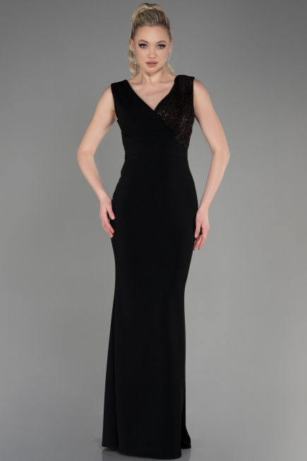 Abendkleid Lang Schwarz ABU1190