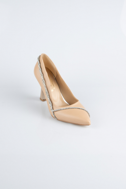 Stiletto Leder Hautfarben MJD5158