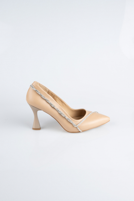 Stiletto Leder Hautfarben MJD5158