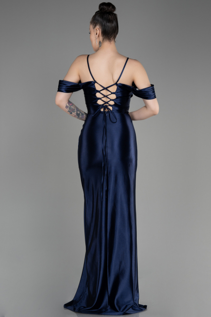Abendkleid Lang Marineblau ABU3840
