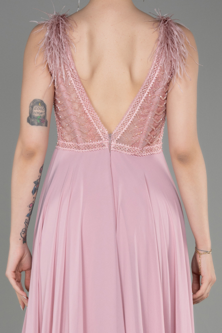 Abendkleid Lang Chiffon Puder ABU3856