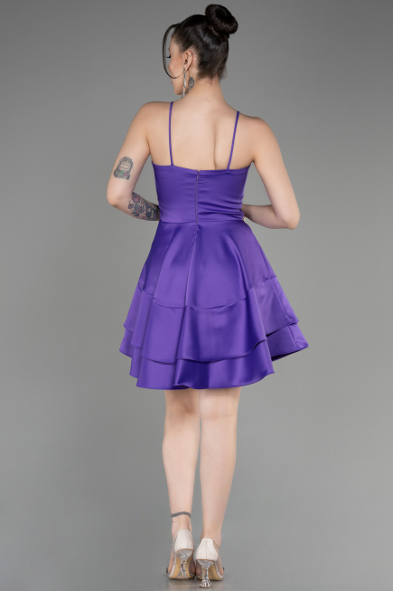 Partykleid Kurz Satin Violette ABK2042