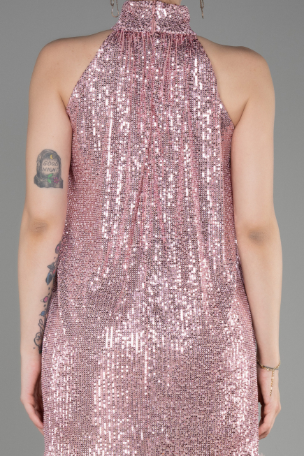 Abendkleid Kurz Puder ABK2049