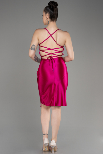 Partykleid Kurz Fuchsie ABK2078